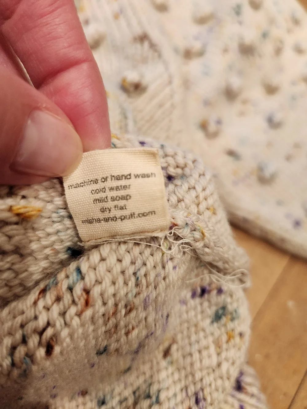 Misha & Puff Ellie Popcorn Cardigan in Iris Confetti - Picture 15 of 15